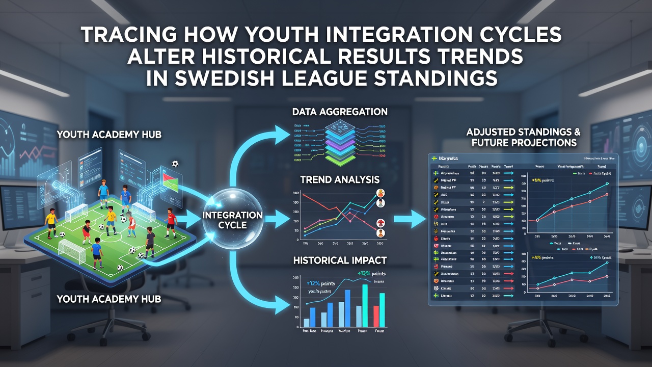 Chart displaying Swedish league standings trends linked to youth player minutes